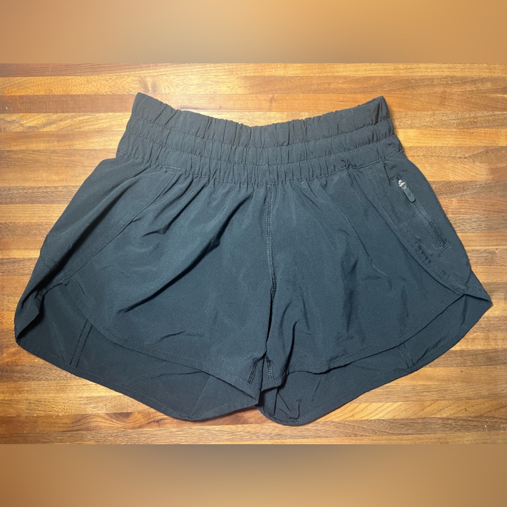 Black Lululemon Hotty Hot Shorts